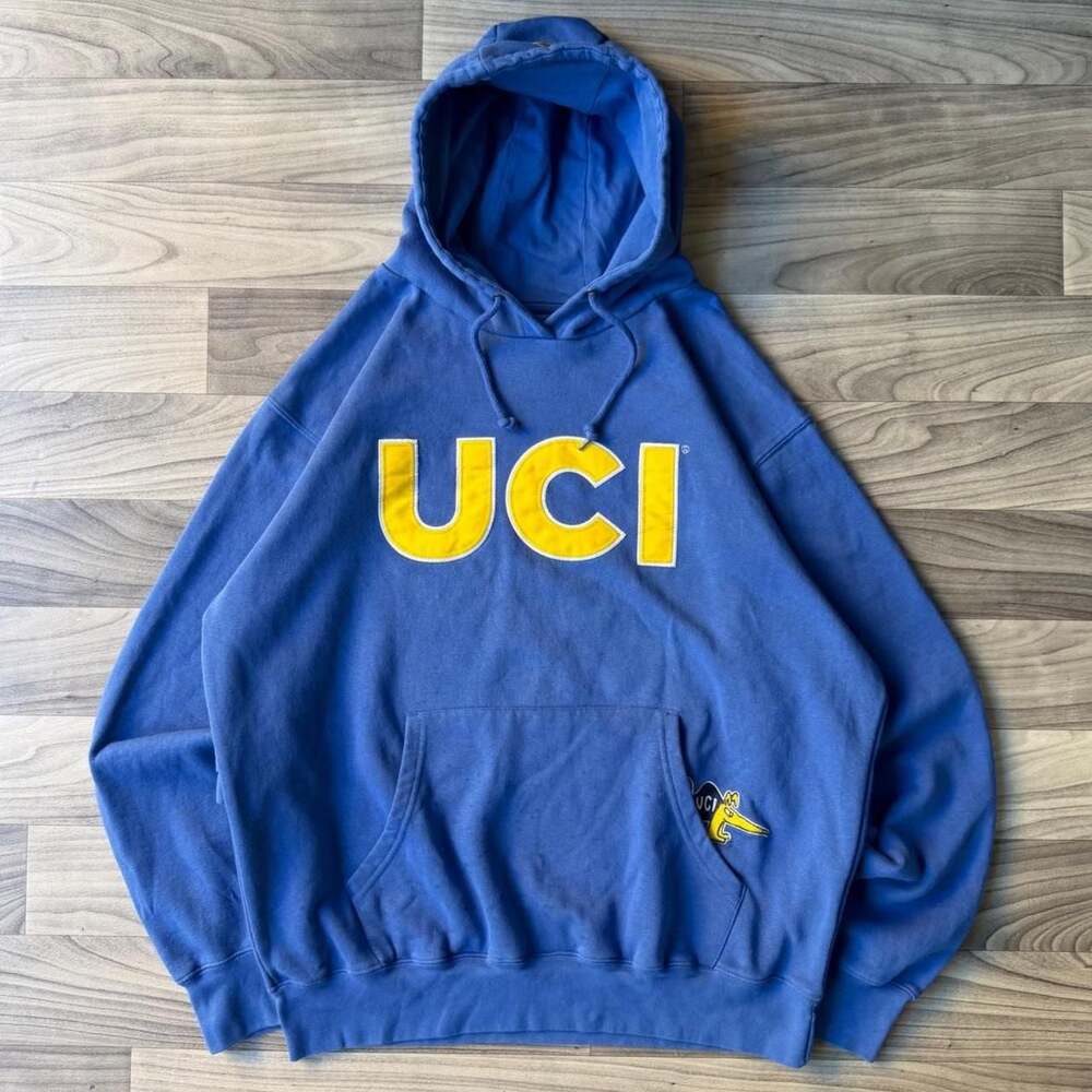 Blue 84 UCI UC Irvine Anteaters Blue Yellow Hoodie Sweatshirt Large